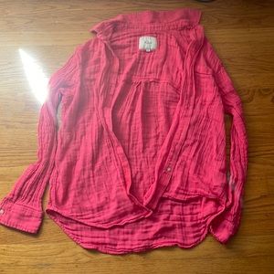 Rails hot pink blouse